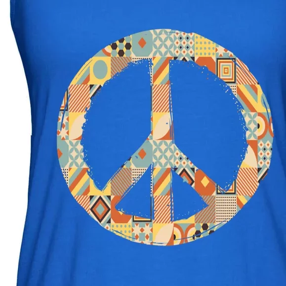 Hippie Unity Day Peace Gift Ladies Essential Flowy Tank