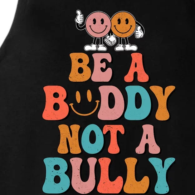 Hippie Unity Day Be A Buddy Not A Bully Anti Bullying Ladies Tri-Blend Wicking Tank