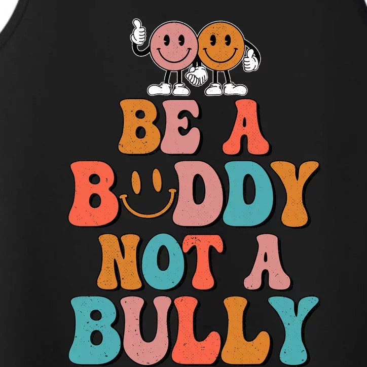 Hippie Unity Day Be A Buddy Not A Bully Anti Bullying Performance Tank