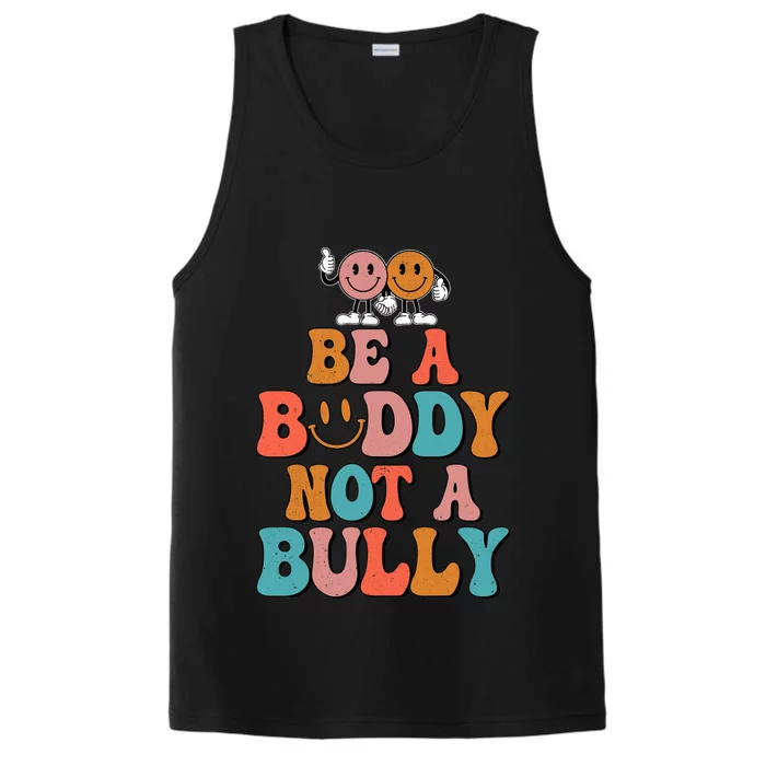 Hippie Unity Day Be A Buddy Not A Bully Anti Bullying Performance Tank