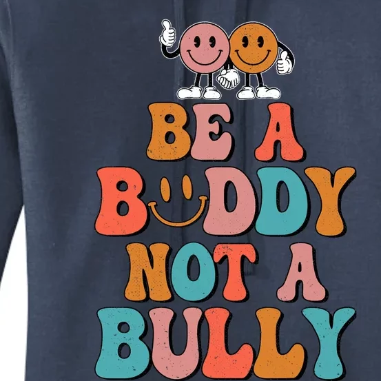 Hippie Unity Day Be A Buddy Not A Bully Anti Bullying Women's Pullover Hoodie