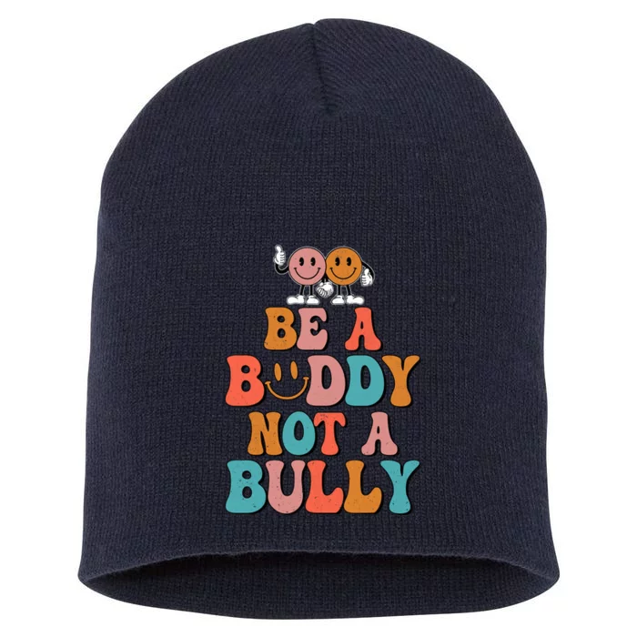 Hippie Unity Day Be A Buddy Not A Bully Anti Bullying Short Acrylic Beanie