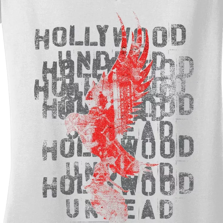 Hollywood Undead Dove Stack Women's V-Neck T-Shirt