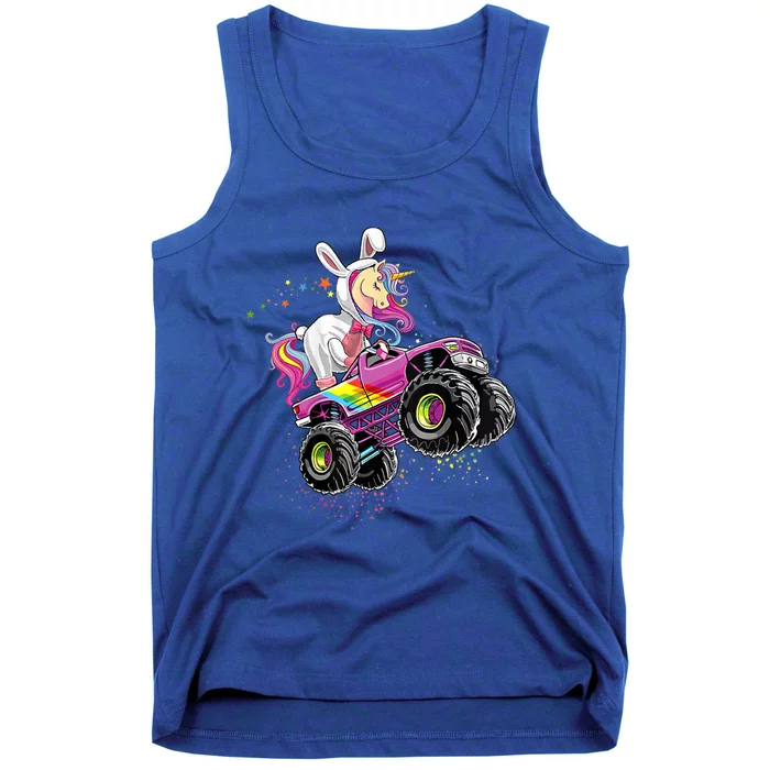 Happy Unicorn Easter Bunny Egg Monster Truck Rabbit Cute Gift Tank Top