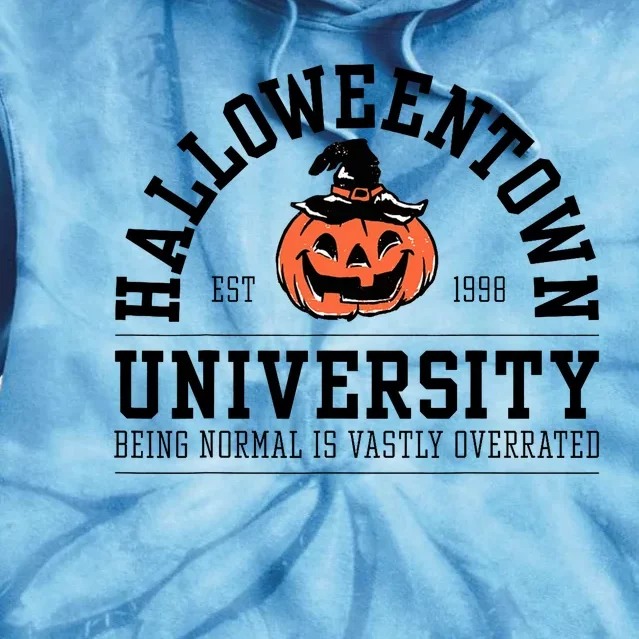 HalloweenTown University Est 1998 Pumpkin Halloween Tie Dye Hoodie