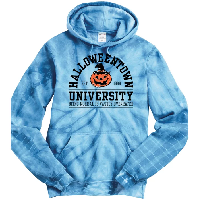 HalloweenTown University Est 1998 Pumpkin Halloween Tie Dye Hoodie