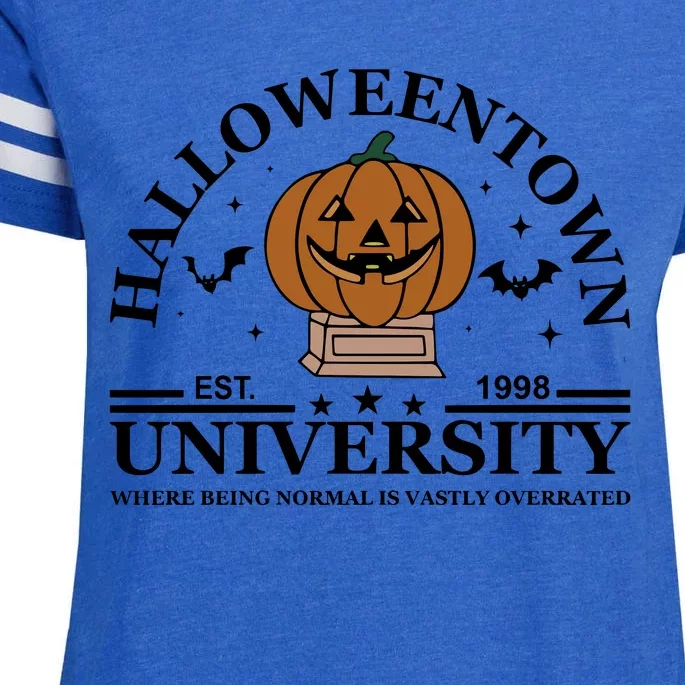 Halloweentown University EST 1998 Where Being Normal Is Vastly Overrated Enza Ladies Jersey Football T-Shirt