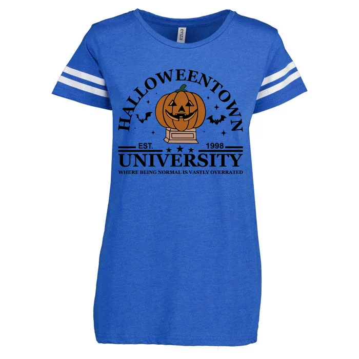 Halloweentown University EST 1998 Where Being Normal Is Vastly Overrated Enza Ladies Jersey Football T-Shirt