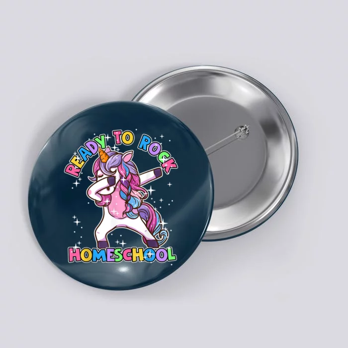 Homeschool Unicorn First Day Of School Outfit Girl Button