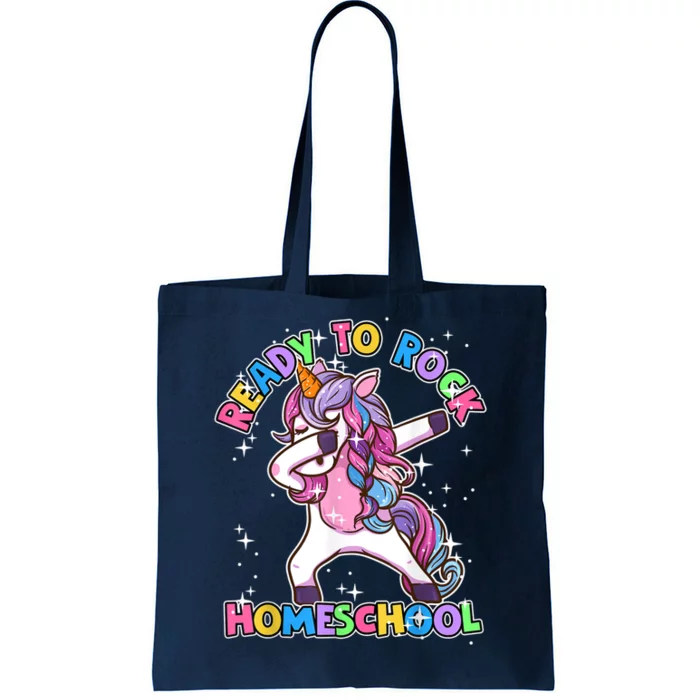 Homeschool Unicorn First Day Of School Outfit Girl Tote Bag