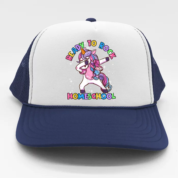 Homeschool Unicorn First Day Of School Outfit Girl Trucker Hat