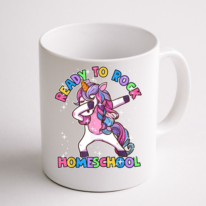 Homeschool Unicorn First Day Of School Outfit Girl Front & Back Coffee Mug