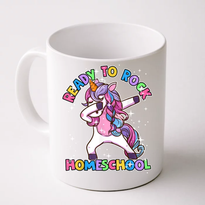 Homeschool Unicorn First Day Of School Outfit Girl Front & Back Coffee Mug