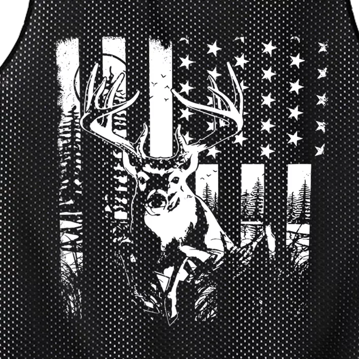 Hunting Us Flag Deer Elk Buck Camoflage Hunter Dad Gift Mesh Reversible Basketball Jersey Tank