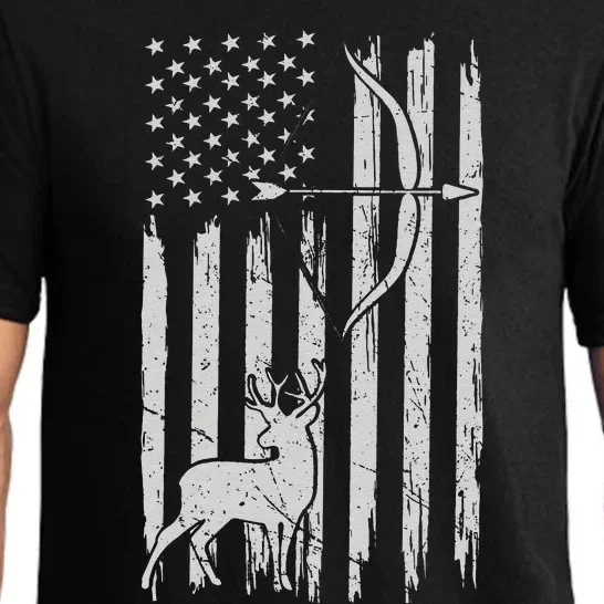 Hunter Usa Flag Hunting Deer Hunt Compound Bow Pajama Set