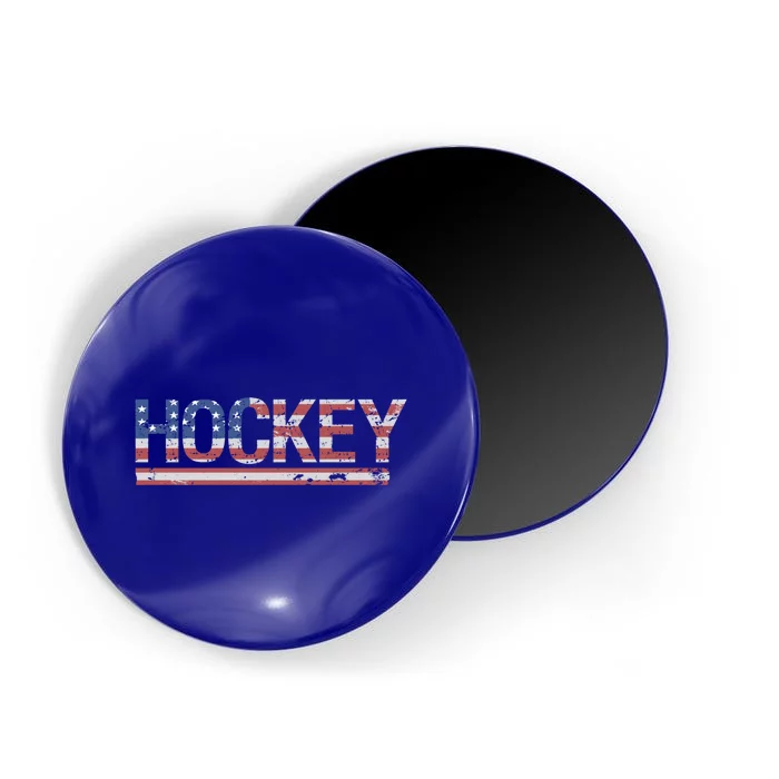 Hockey Usa Flag Cool Gift Magnet