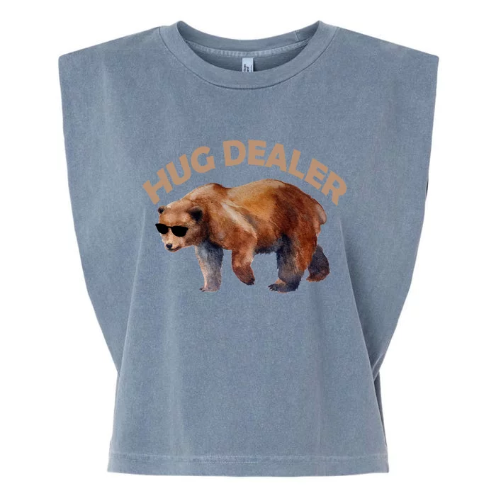 Hug Dealer Gangster Bear Garment-Dyed Women's Muscle Tee