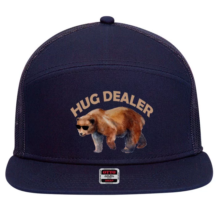 Hug Dealer Gangster Bear 7 Panel Mesh Trucker Snapback Hat