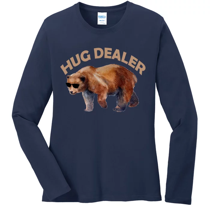 Hug Dealer Gangster Bear Ladies Long Sleeve Shirt