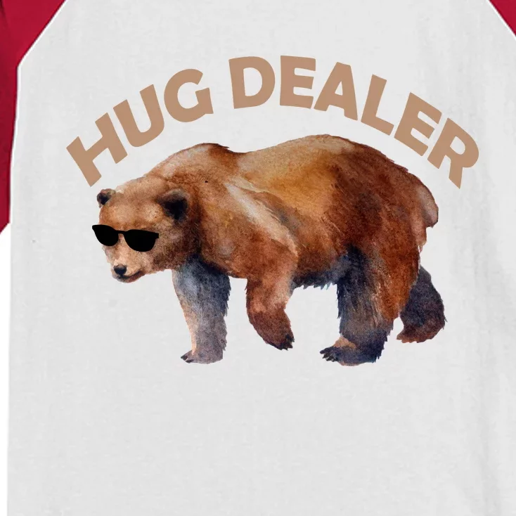 Hug Dealer Gangster Bear Kids Colorblock Raglan Jersey