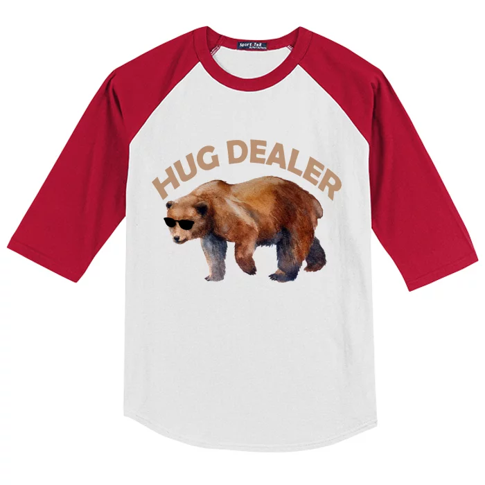 Hug Dealer Gangster Bear Kids Colorblock Raglan Jersey