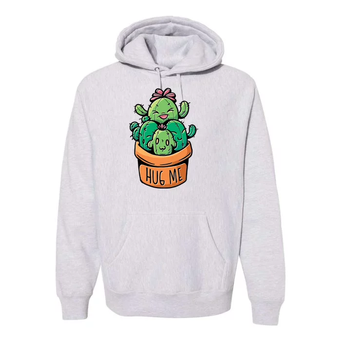 Hug Me Cactus Premium Hoodie