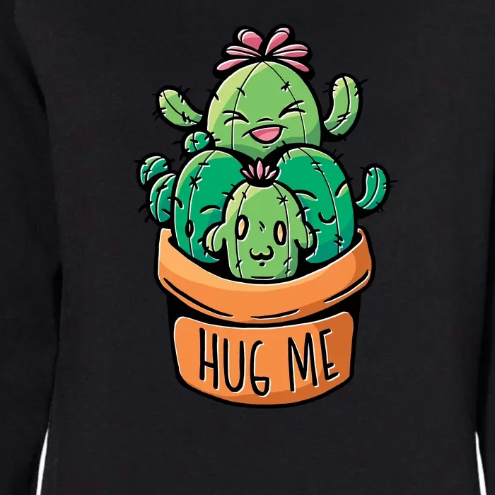 Hug Me Cactus Womens California Wash Sweatshirt