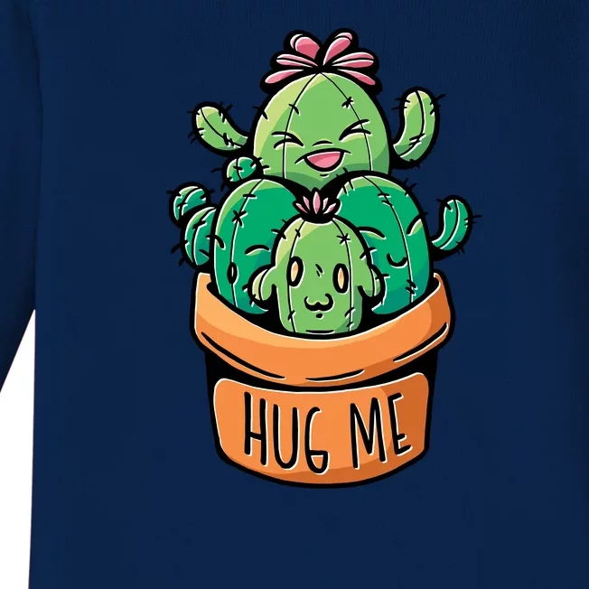 Hug Me Cactus Baby Long Sleeve Bodysuit