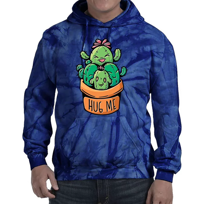 Hug Me Cactus Tie Dye Hoodie