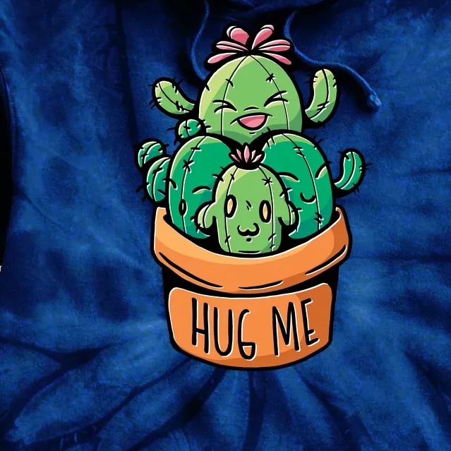 Hug Me Cactus Tie Dye Hoodie