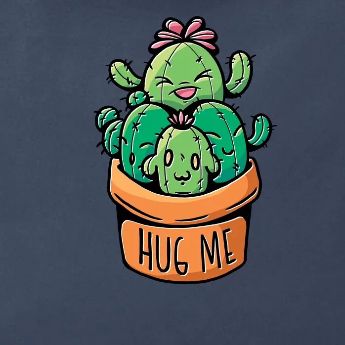 Hug Me Cactus Zip Tote Bag