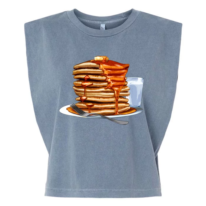 Huge Pancake Stack Garment-Dyed Women's Muscle Tee