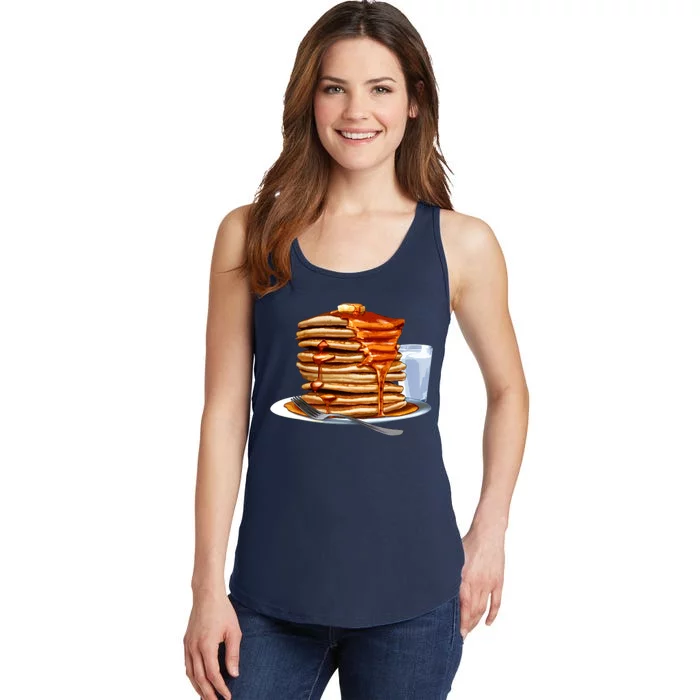 Huge Pancake Stack Ladies Essential Tank