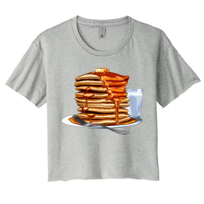 Huge Pancake Stack Women's Crop Top Tee