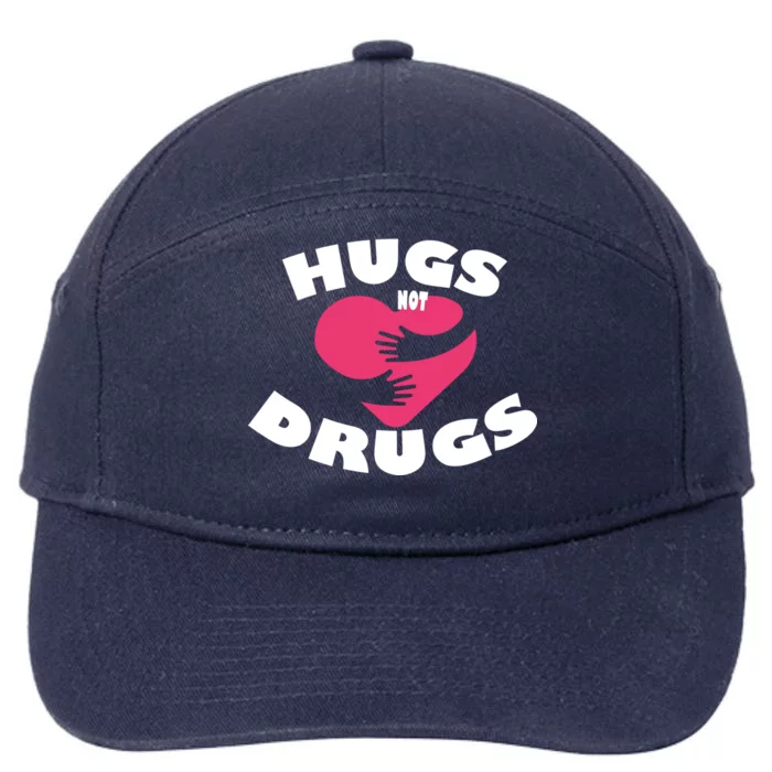 Hugs Not Drugs 7-Panel Snapback Hat