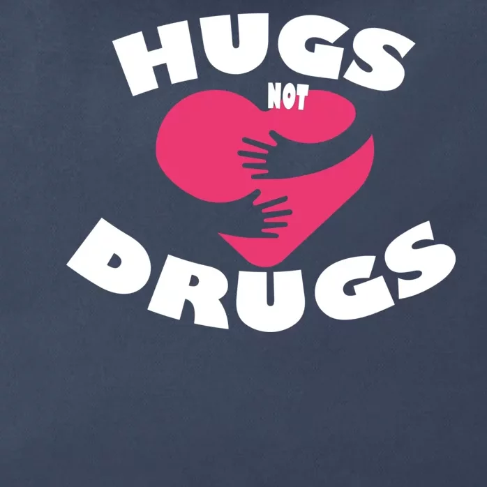 Hugs Not Drugs Zip Tote Bag