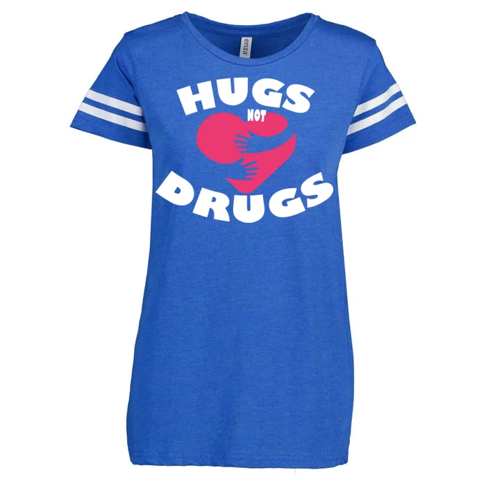 Hugs Not Drugs Enza Ladies Jersey Football T-Shirt