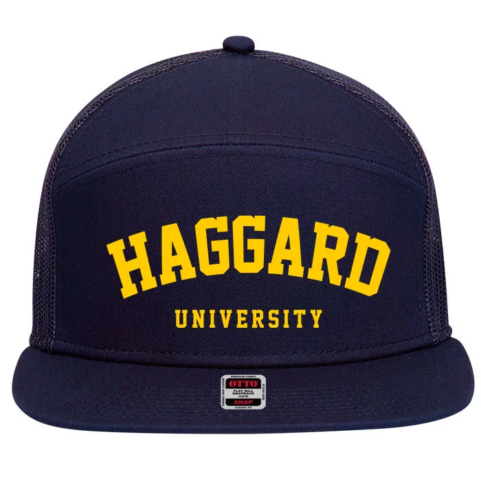 Haggard University 7 Panel Mesh Trucker Snapback Hat