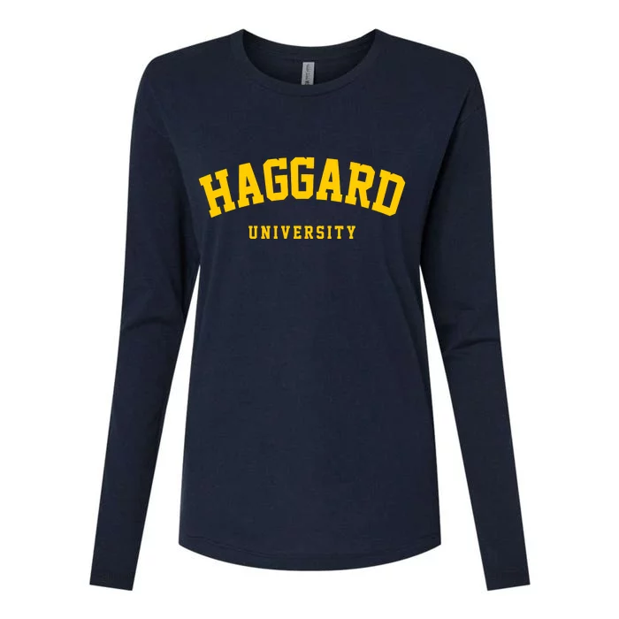 Haggard University Womens Cotton Relaxed Long Sleeve T-Shirt