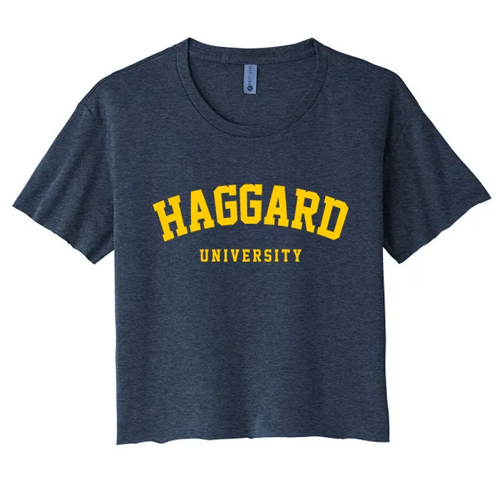 Haggard University Women's Crop Top Tee