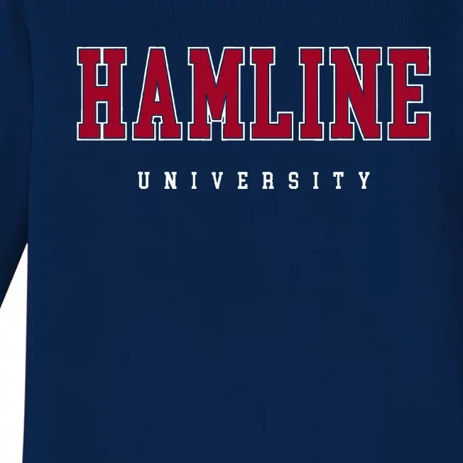 Hamline University Baby Long Sleeve Bodysuit