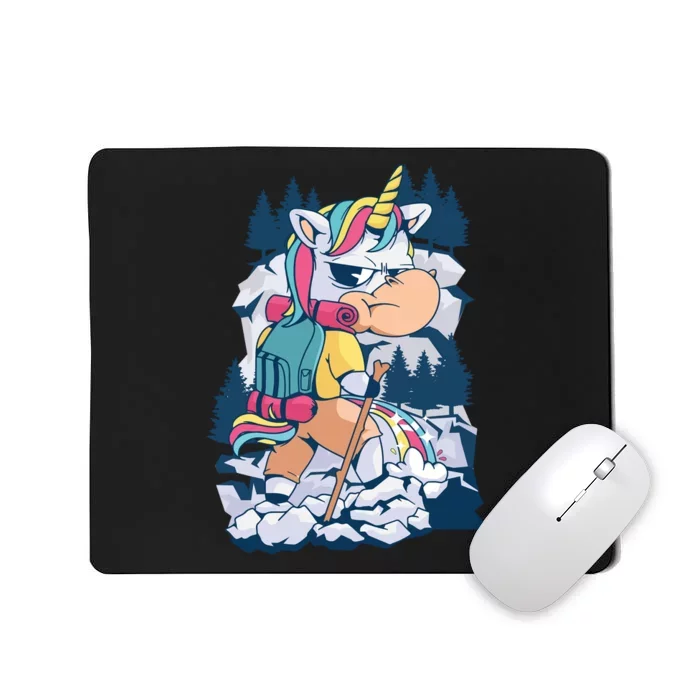 Hiking Unicorn Mousepad