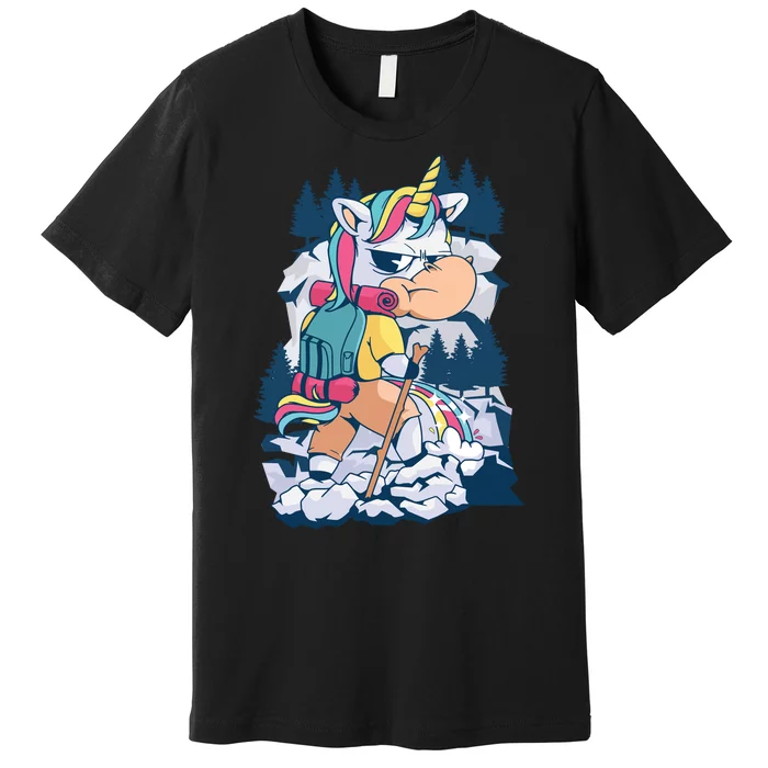 Hiking Unicorn Premium T-Shirt