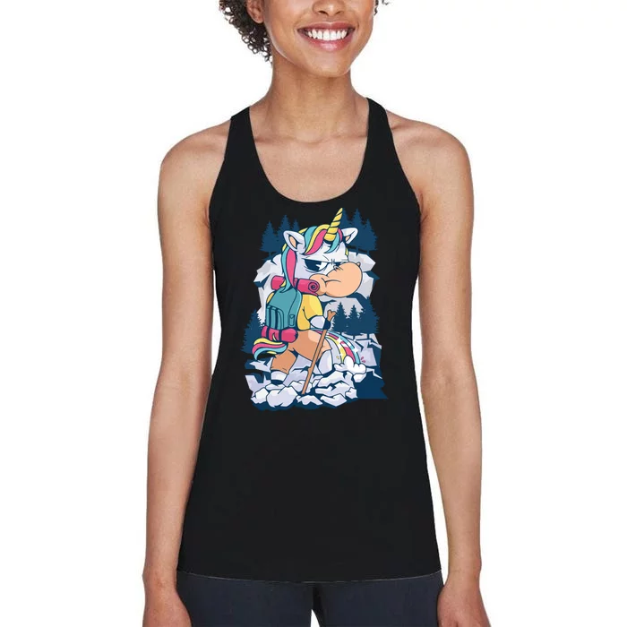 Hiking Unicorn Women's Racerback Tank