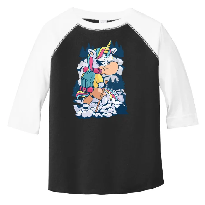 Hiking Unicorn Toddler Fine Jersey T-Shirt