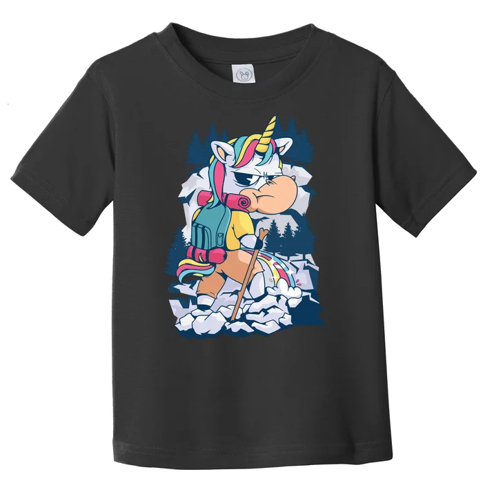 Hiking Unicorn Toddler T-Shirt