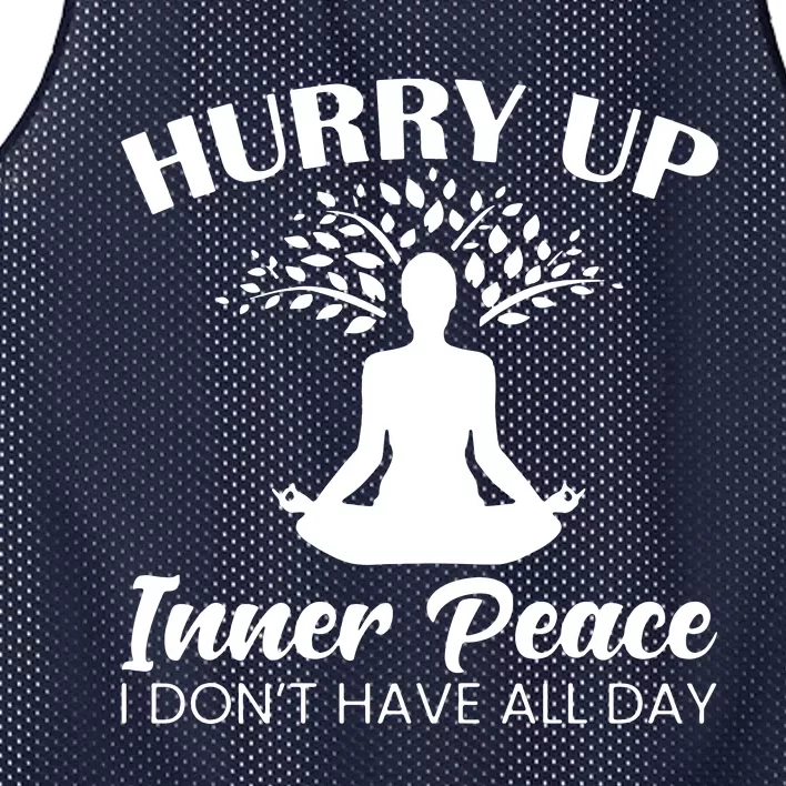 Hurry Up Inner Peace Mesh Reversible Basketball Jersey Tank