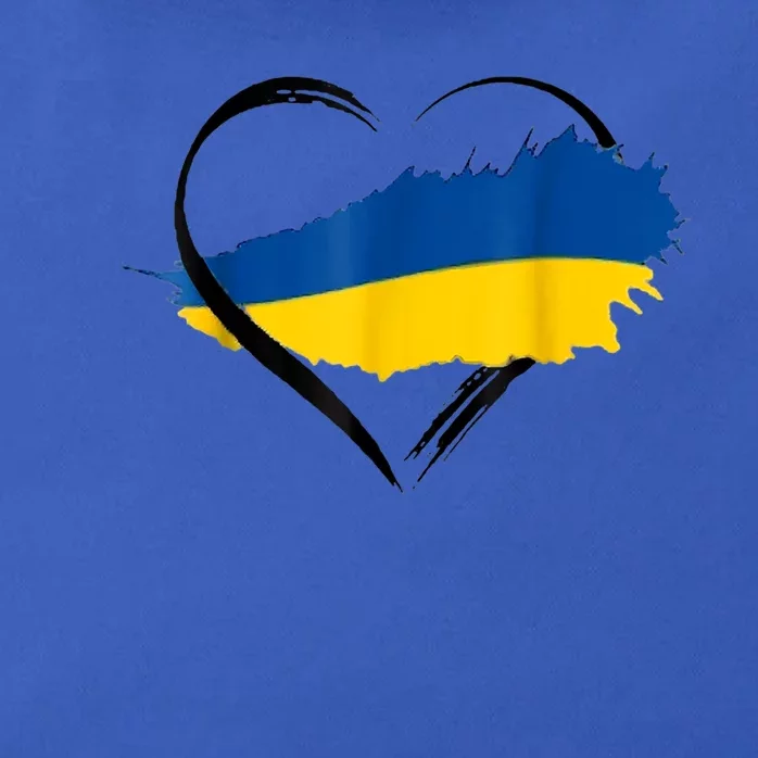 Heart Ukraine I Stand With Ukraine Ukrainian Flag Gift Zip Tote Bag