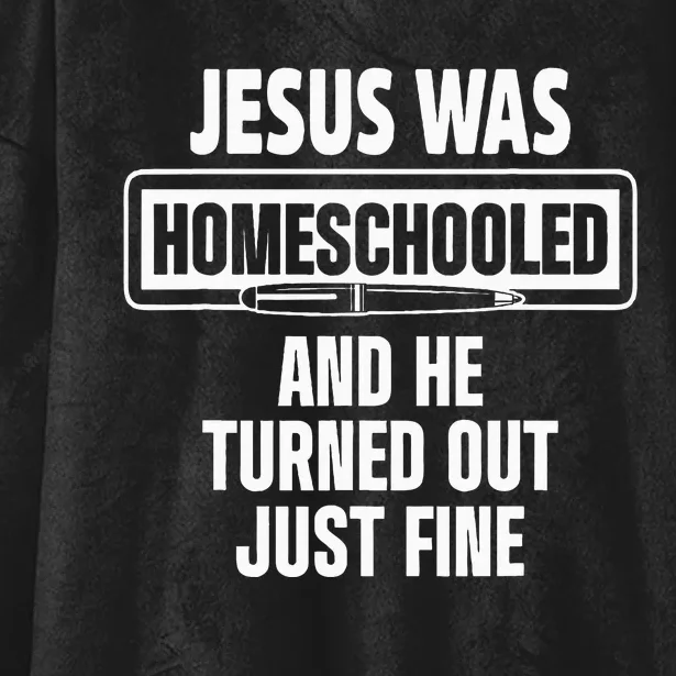 Homeschool Unschooling Jesus Homeschooled Hooded Wearable Blanket