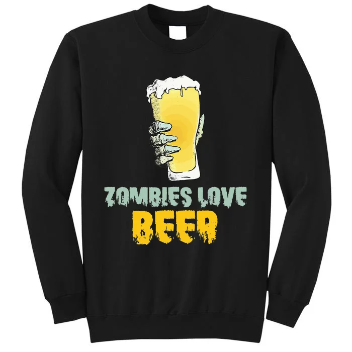 Hilarious Undead Love Brew Halloween Outfit Tall Sweatshirt